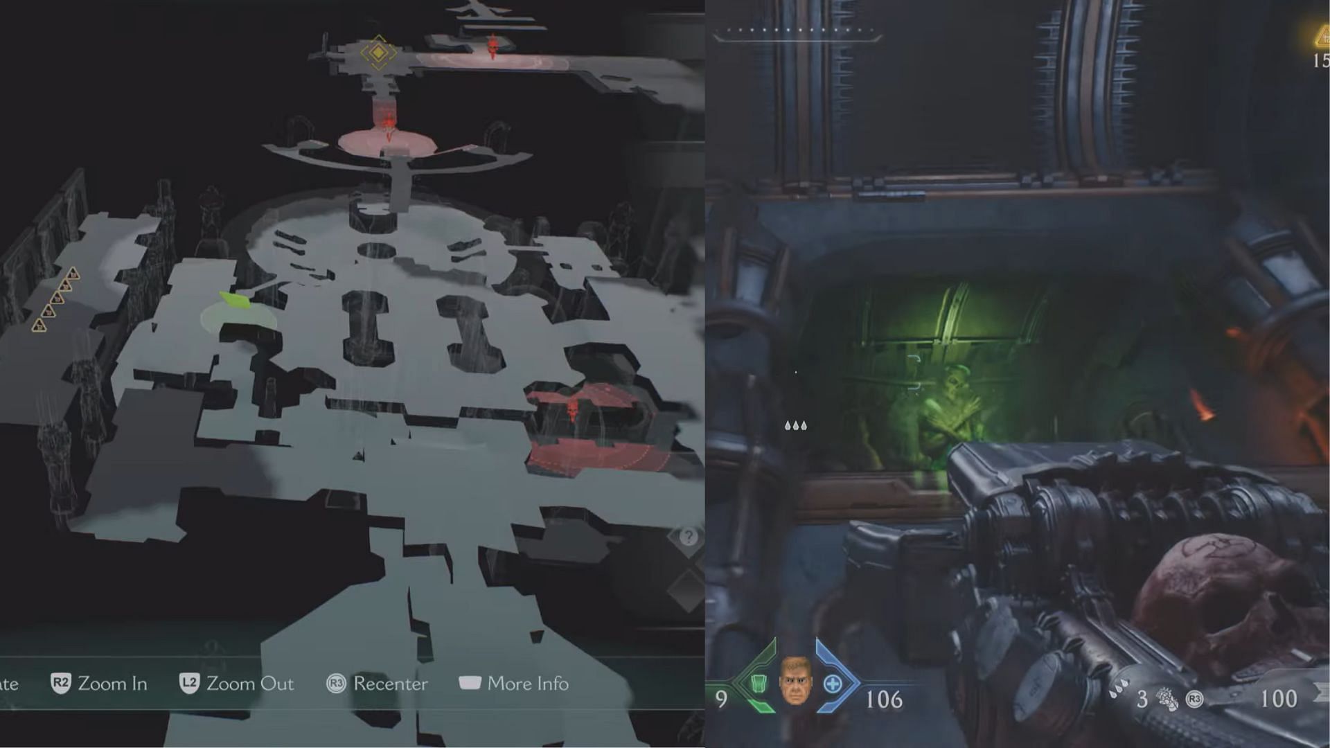 Reach the location and jump on the ledge to bypass a locked gate and find one of the secrets (Image via Sportskeeda Gaming/Bethesda Softworks)
